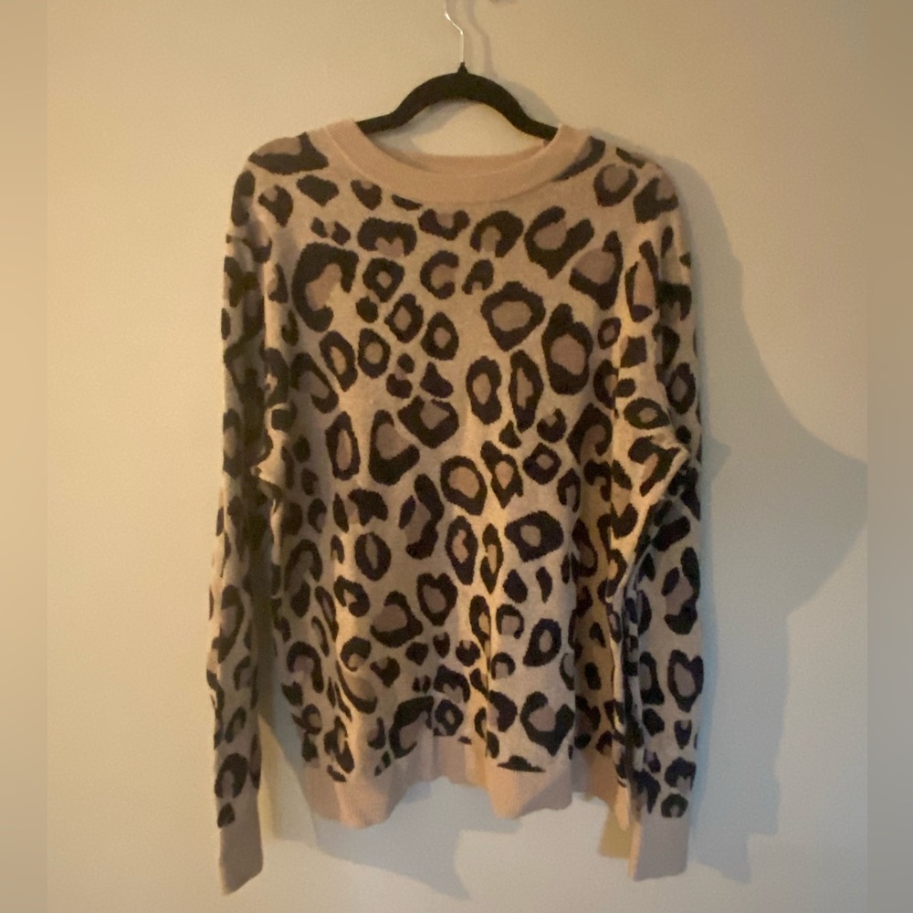 Ava and Viv Cheetah Print Sweater